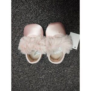 UGG Baby Girls Slippers I Fluff Ballet Flat Pink Size 0/1 XS 0-6 Months New Box